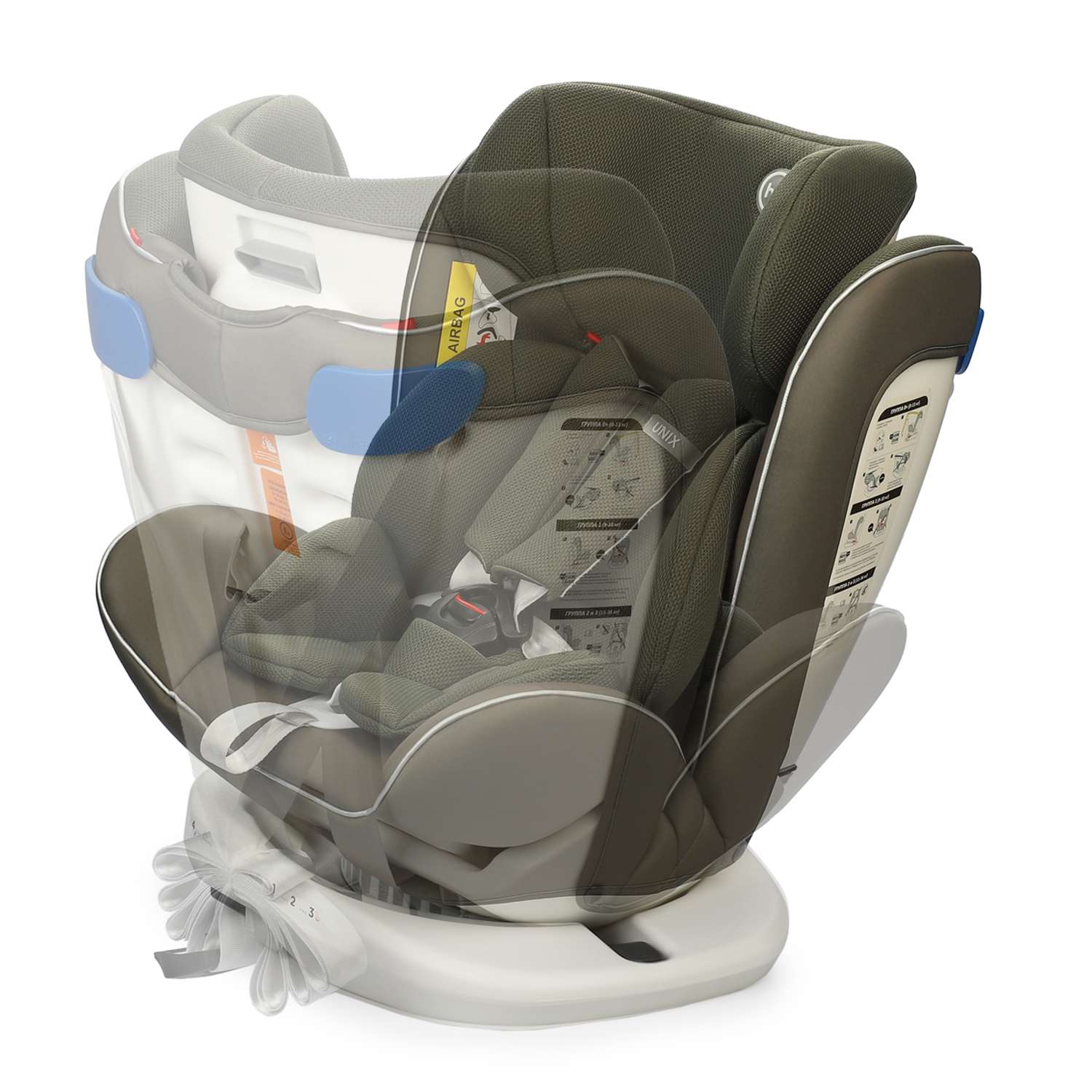 Автокресло Happy Baby Isofix 0+/1/2/3 (0-36 кг) - фото 14
