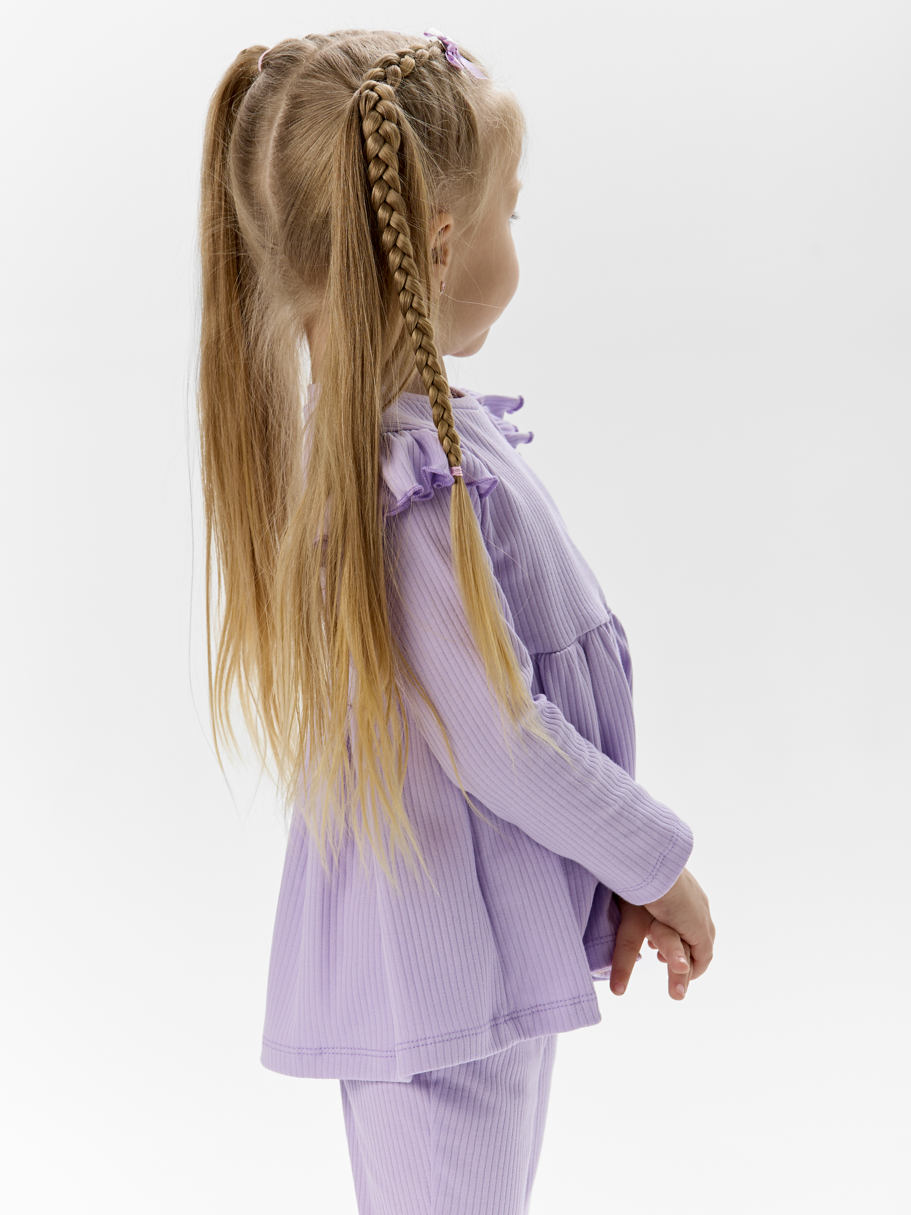Лонгслив и брюки LEVAKIDS костюм_ласточка_сирень - фото 13