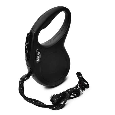 Рулетка Flexi New Classic S трос 5м до 12кг Черная