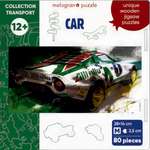 Пазл 1TOY Гоночный автомобиль белый деревянный