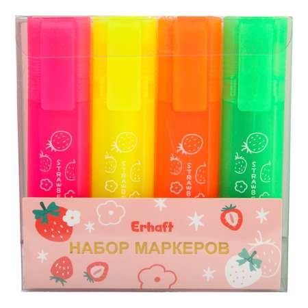 Текстовыделители Erhaft 4 цв.