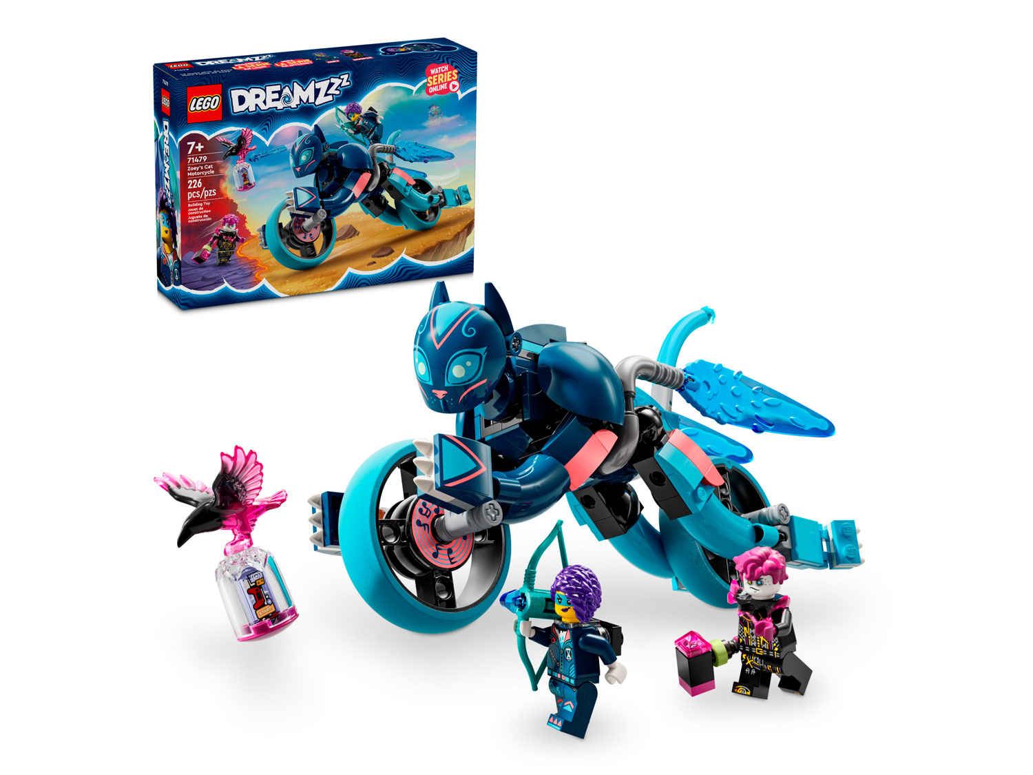 Конструктор LEGO DREAMZzz Кошачий мотоцикл Зои 226 дет. - фото 2
