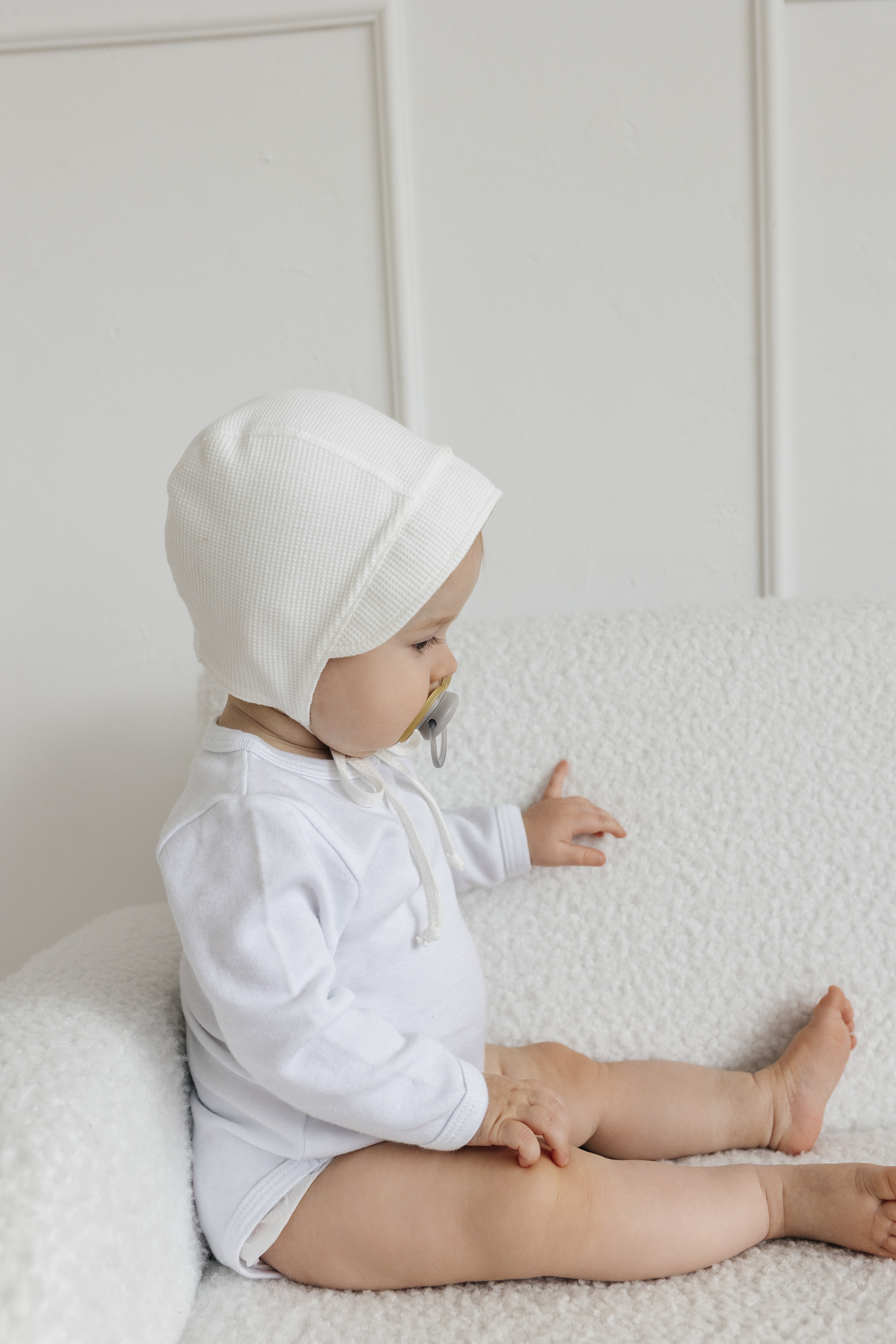Чепчик Чудо-Кроха I-163 /молочный вафелька - фото 2