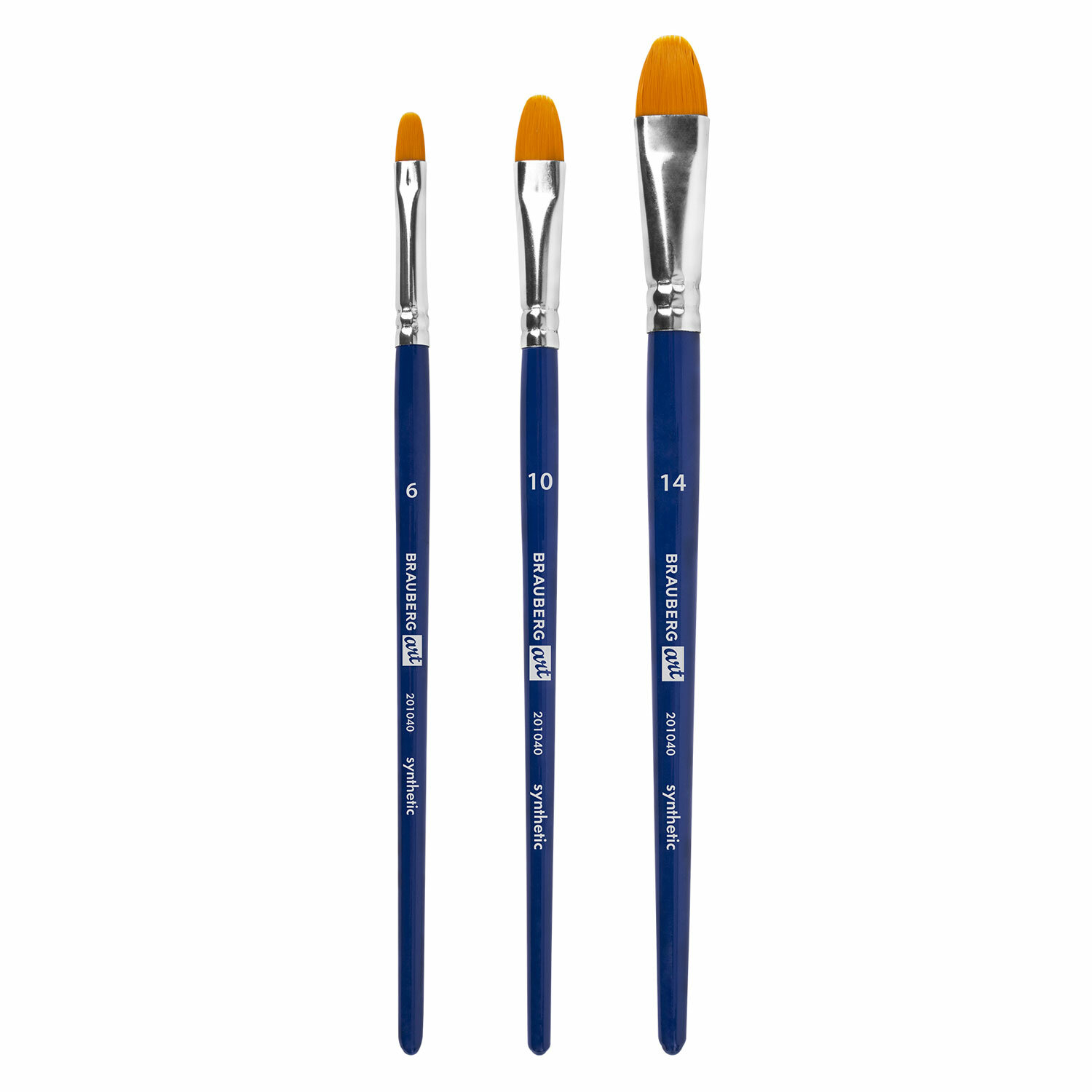 Кисть Brauberg 3 шт. (синтетика) - фото 4