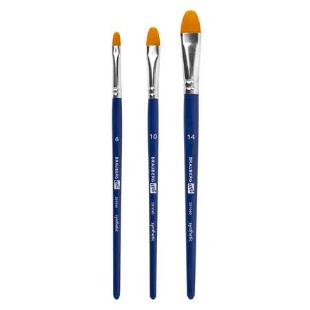 Кисть Brauberg 3 шт. (синтетика)