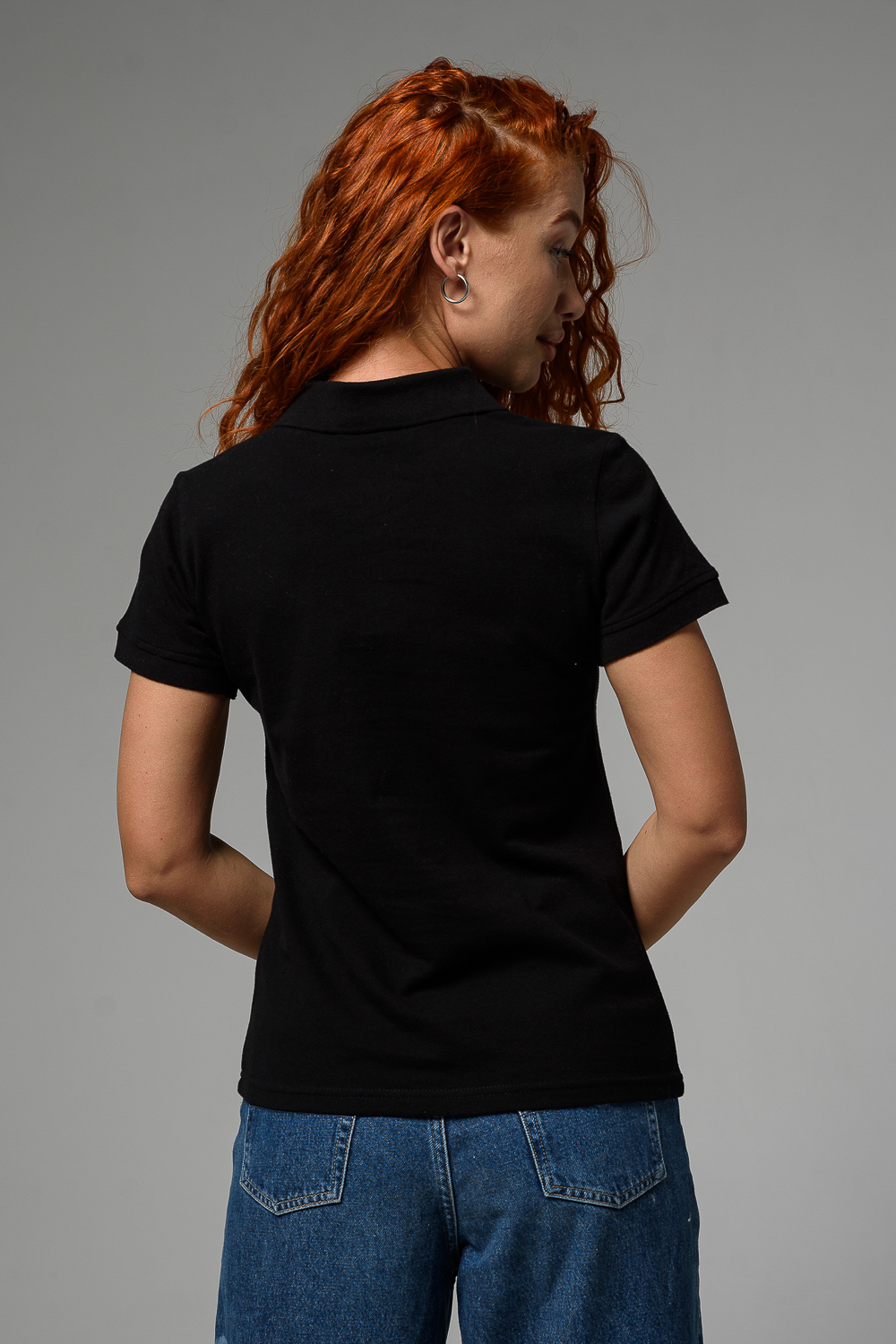 Поло Натали Суслова 8524 черный+кот - фото 6