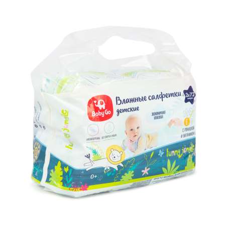 Влажные салфетки BabyGo 72 шт.