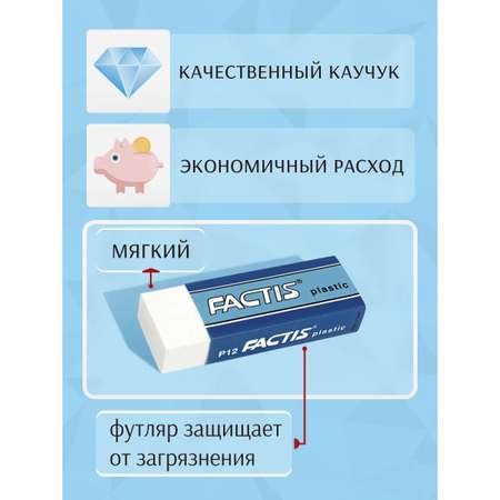 Ластик FACTIS 2 шт.