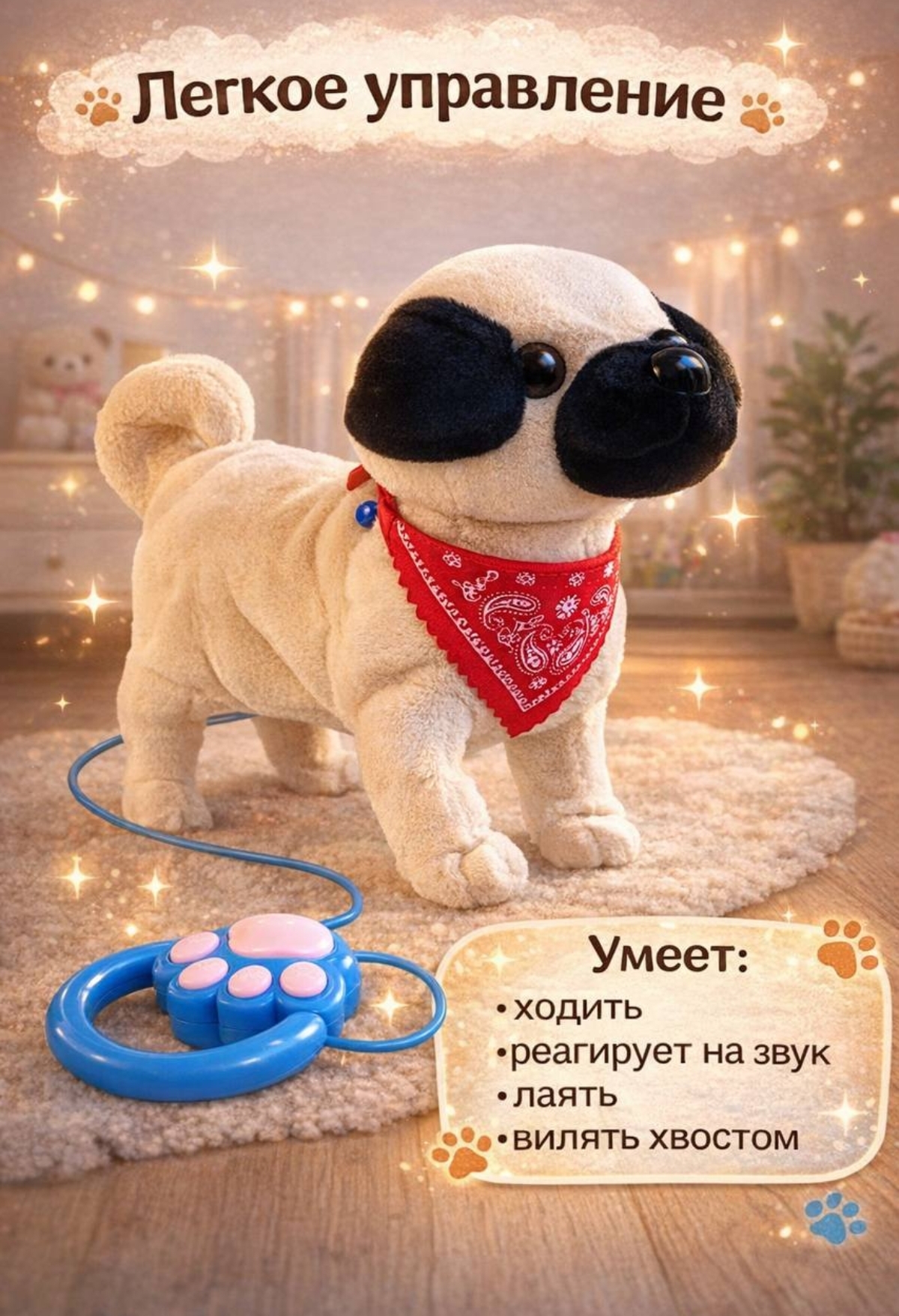 Мягкая игрушка BalaToys Собачка - фото 3