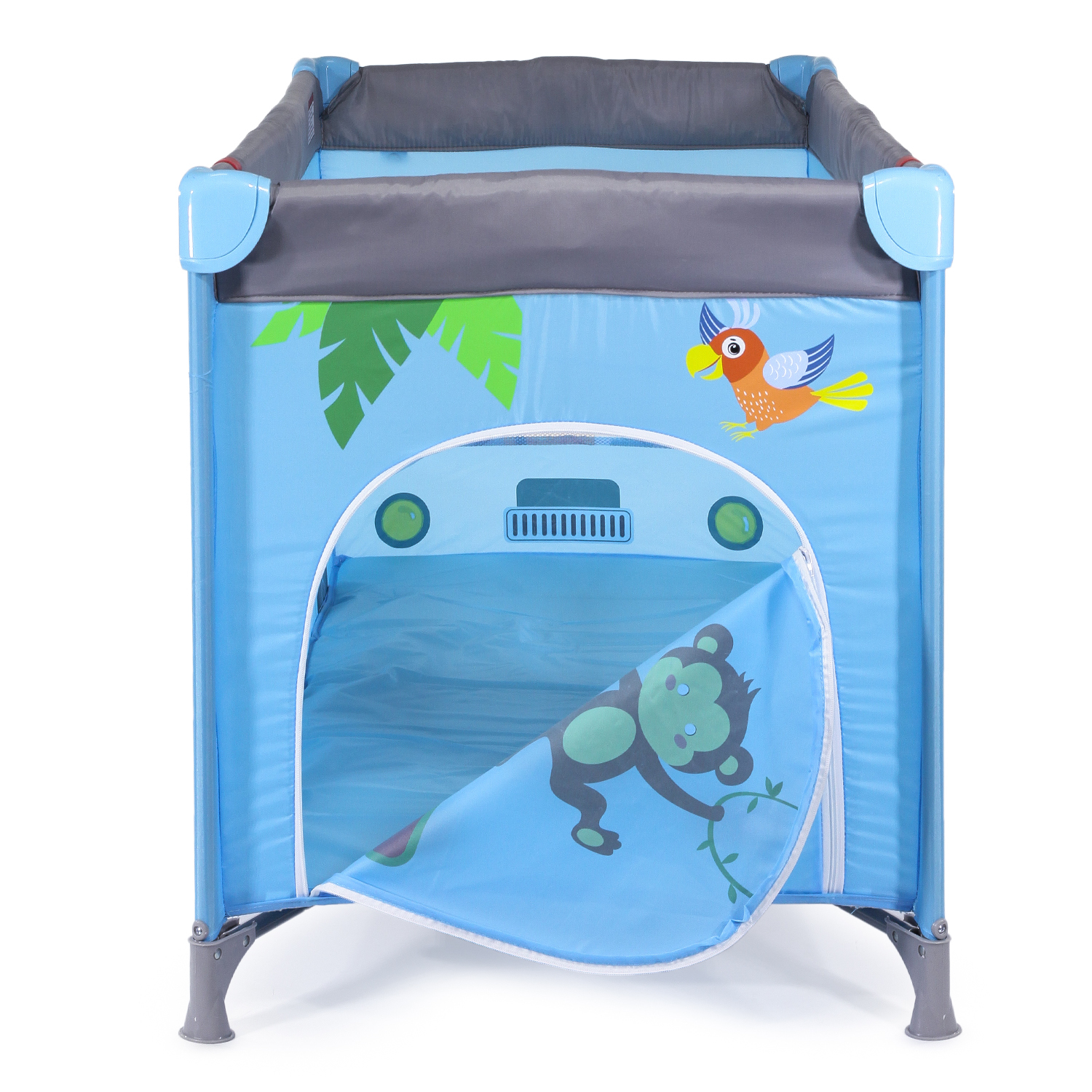 Манеж кровать Babyton Blue bus G120 - фото 3