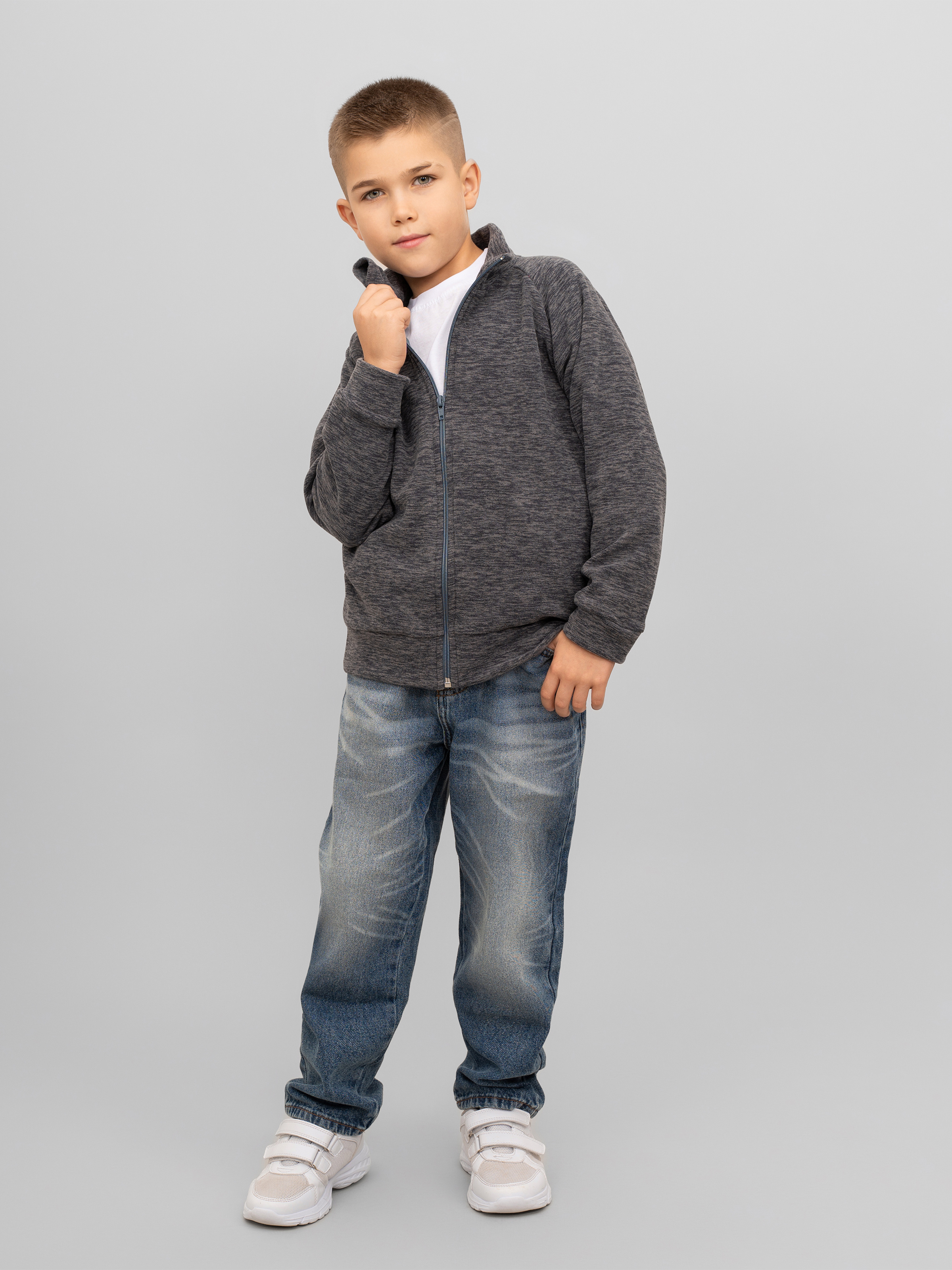 Толстовка ULTRA 689/1кт-Ул т.серый - фото 1