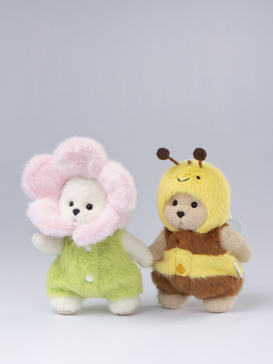 Мягкая игрушка TeddyTales Медведь Пчелка брелок - фото 2