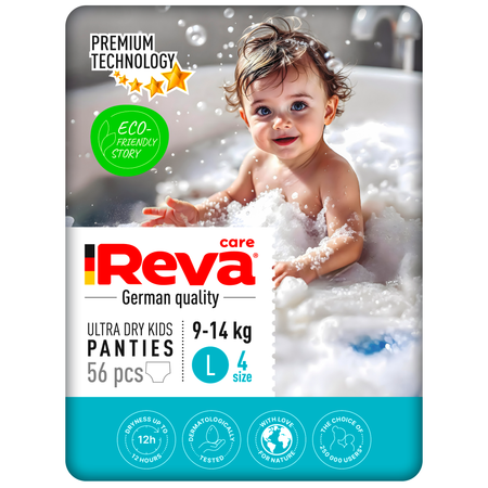 Трусики Reva Care Ultra Care L (9-14 кг) 56 шт.