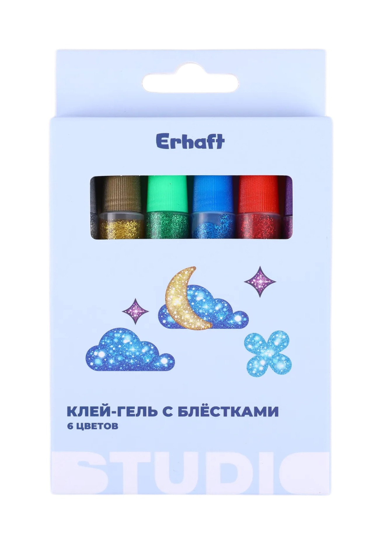 Клей канцелярский Erhaft 6 шт. - фото 1