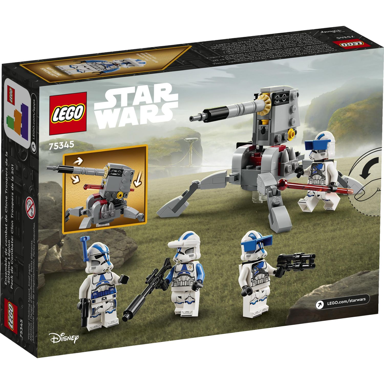 Конструктор LEGO Star Wars 501st Clone Troopers 119 дет. - фото 7