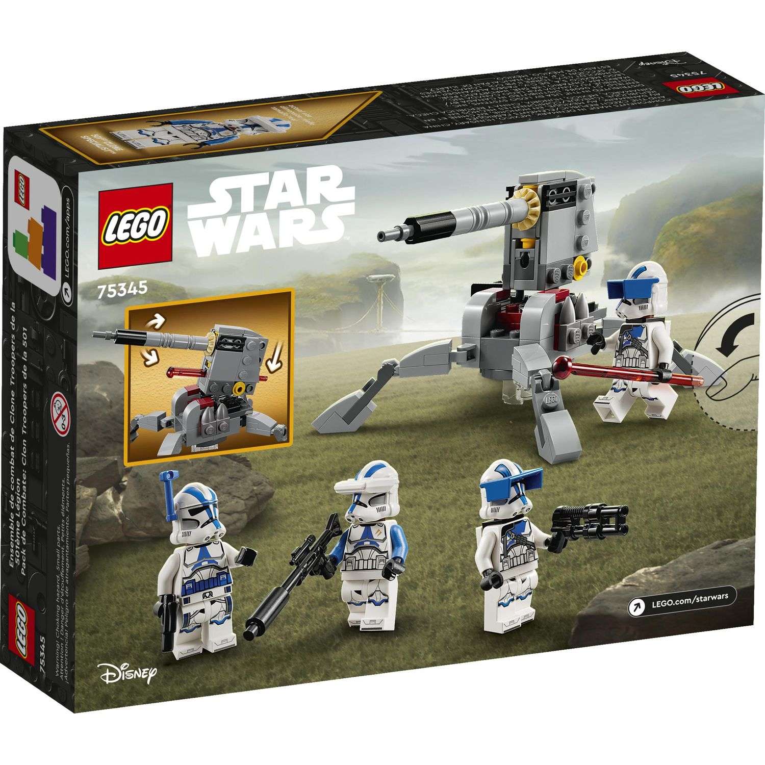 Конструктор LEGO Star Wars 501st Clone Troopers 119 дет. - фото 7