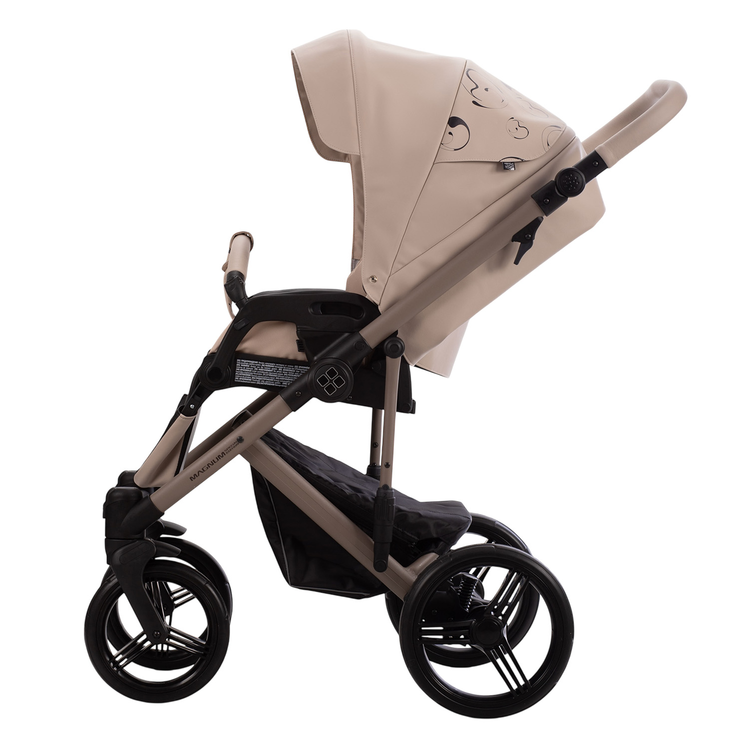 Коляска 2в1 Bebetto Magnum Light SE Pro бежевый - фото 11