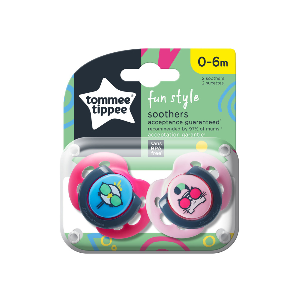Пустышка Tommee tippee силикон от 0 мес. 2 шт. - фото 1