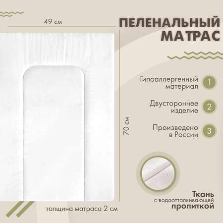 Матрас sfer.tex Белый 70х50