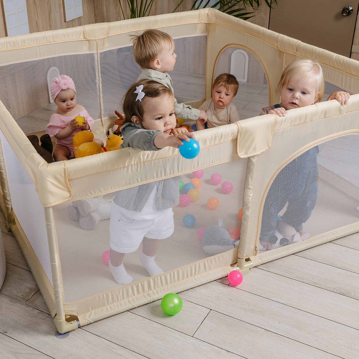 Манеж игровой BabyCare RANCHO 150*150 тёмно-серый F01 тёмно серый - фото 13