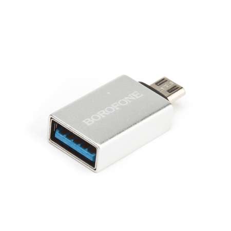 OTG адаптер Borofone BV2 USB-A/microUSB