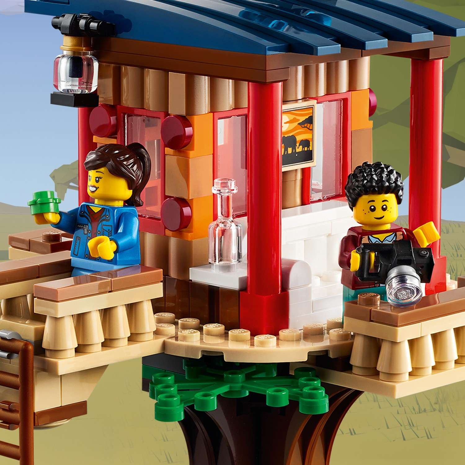 Конструктор LEGO Creator Домик на дереве для сафари блочный - фото 8