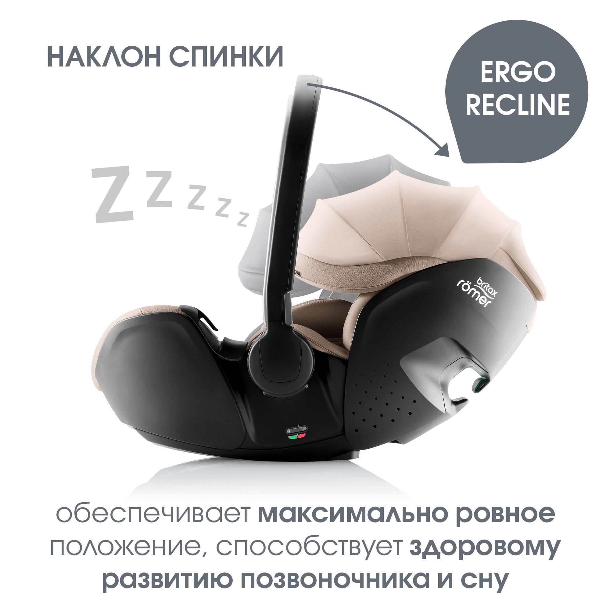 Автокресло Britax Roemer Baby-Safe Pro и Vario base Isofix 0+/1 (0-18 кг) бежевый - фото 6