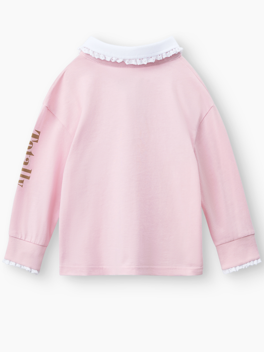 Лонгслив-поло Happy Baby 88657_pink - фото 3