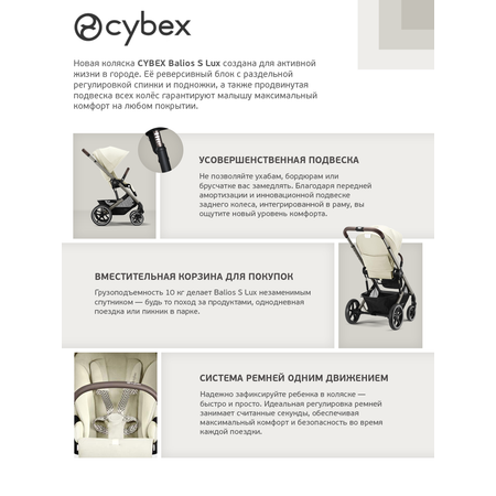 Коляска 3в1 Cybex Balios S Lux 3в1 2025