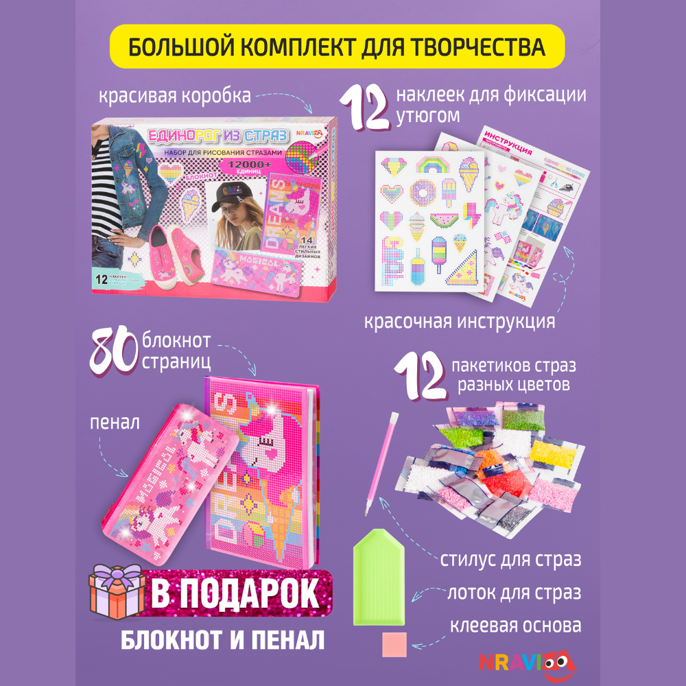 Набор для рисования NRAVIZA Детям Единорог - фото 4