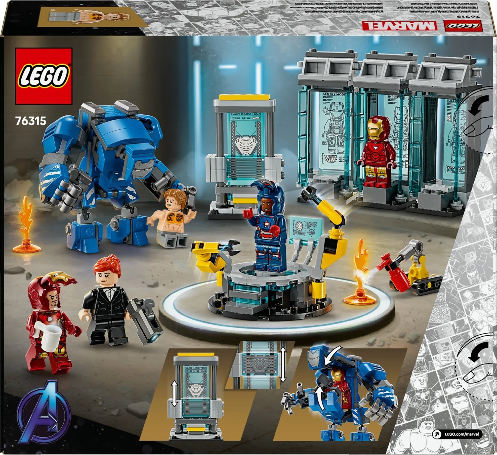 Конструктор LEGO Marvel Super Heroes 76315 384 дет. - фото 11