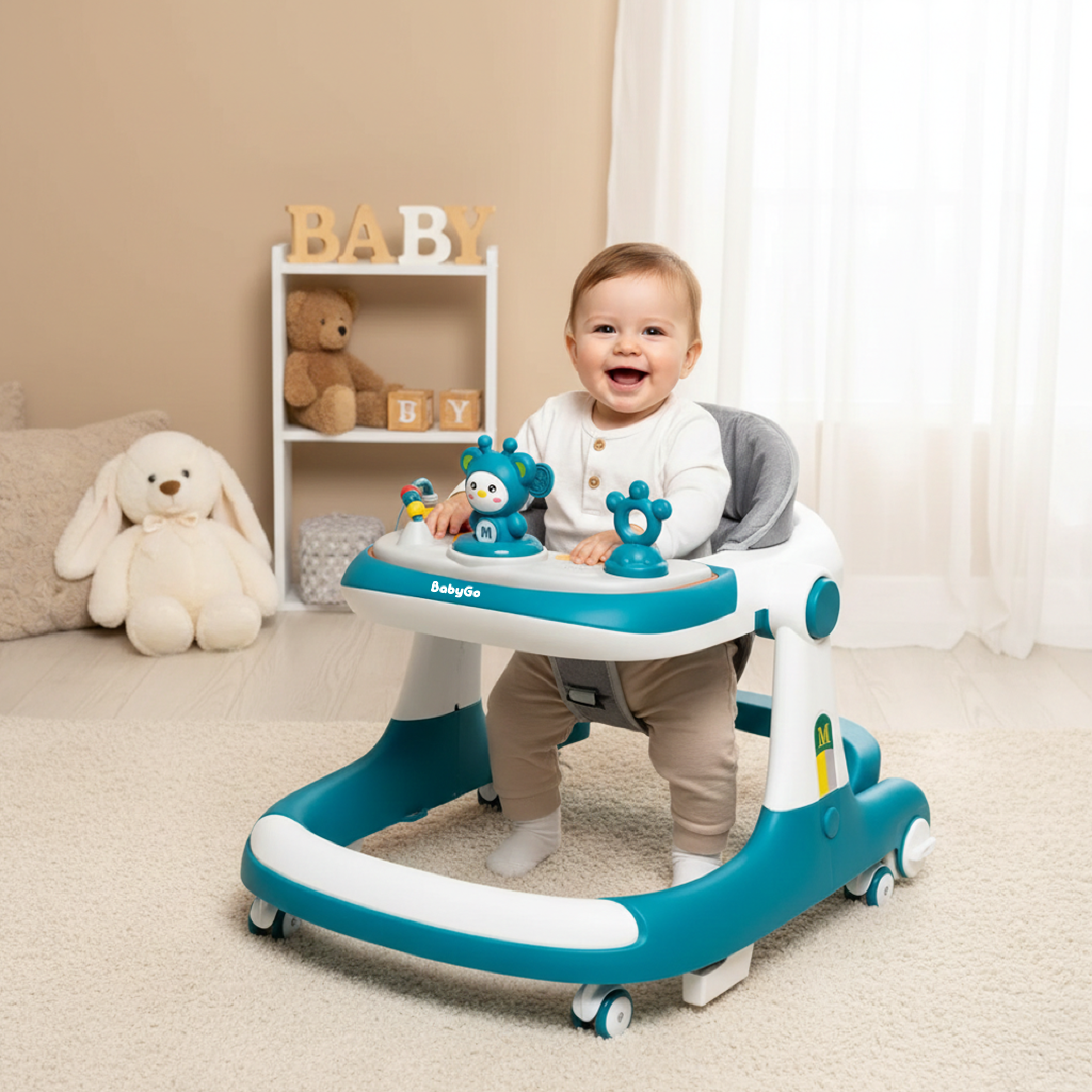 Ходунки BabyGo EasyWalk Blue синий - фото 2