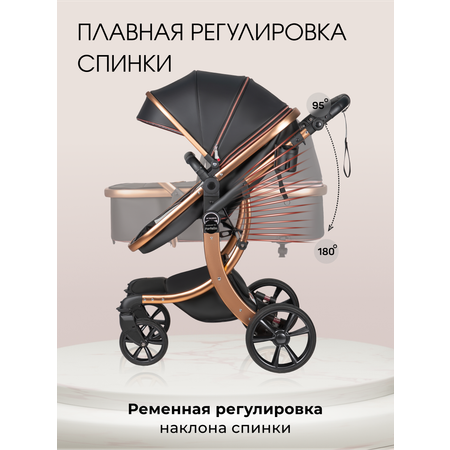 Коляска трансформер Aimile Adventurer черный