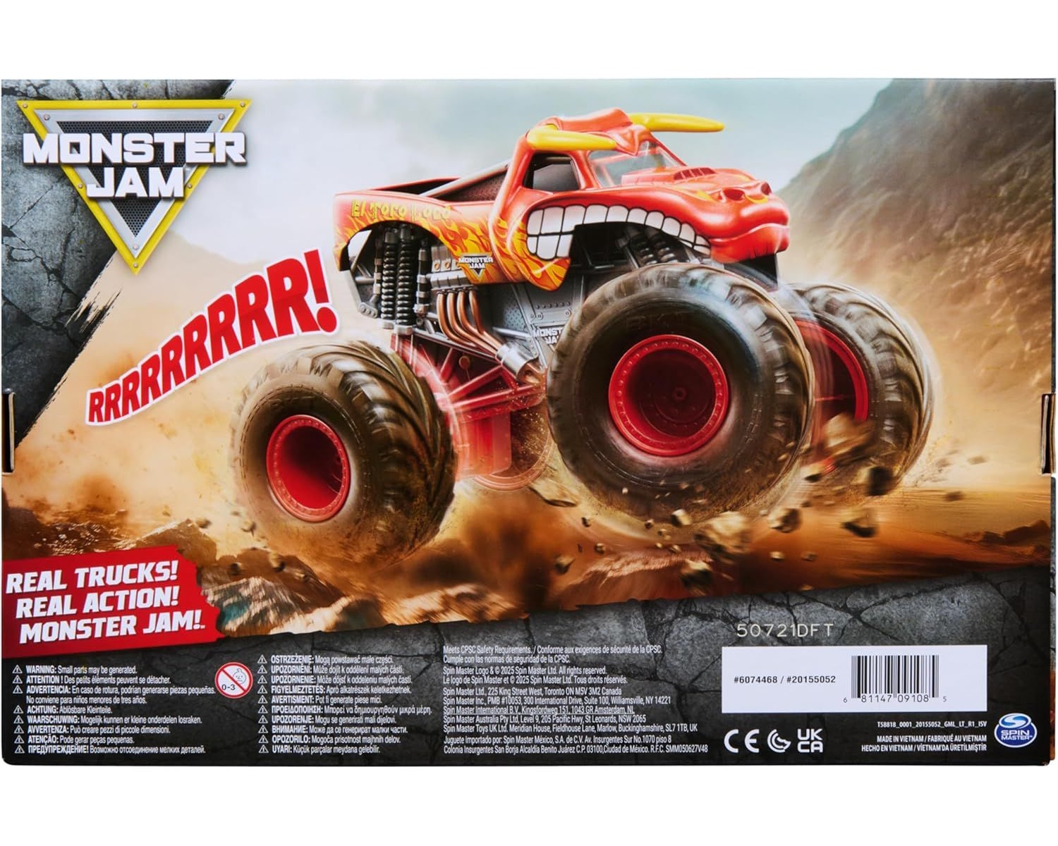 Монстр-трак Monster Jam эль торо локо 6074468 - фото 7