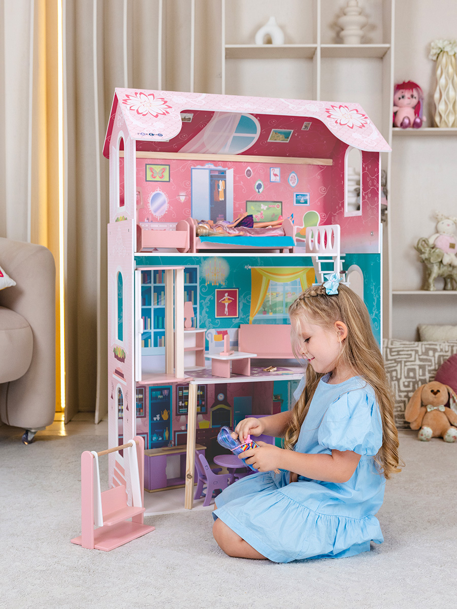 Домик для кукол PAREMO 121 см с мебелью PD315-01 - фото 3
