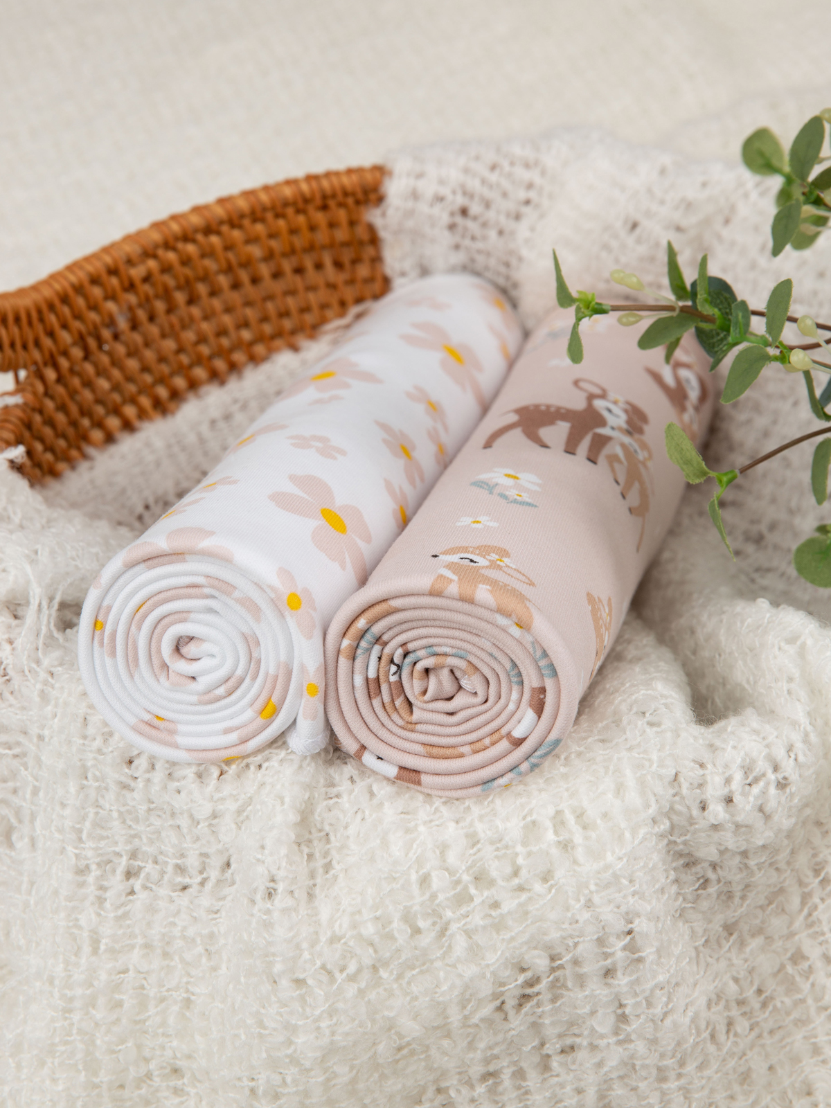 Пелёнка inlovery трикотаж 85х100 см 2 шт. - фото 5