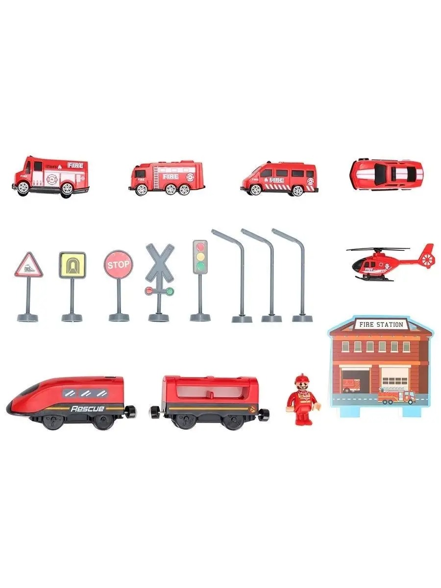 Набор железнодорожный Givito G201-007 - фото 9