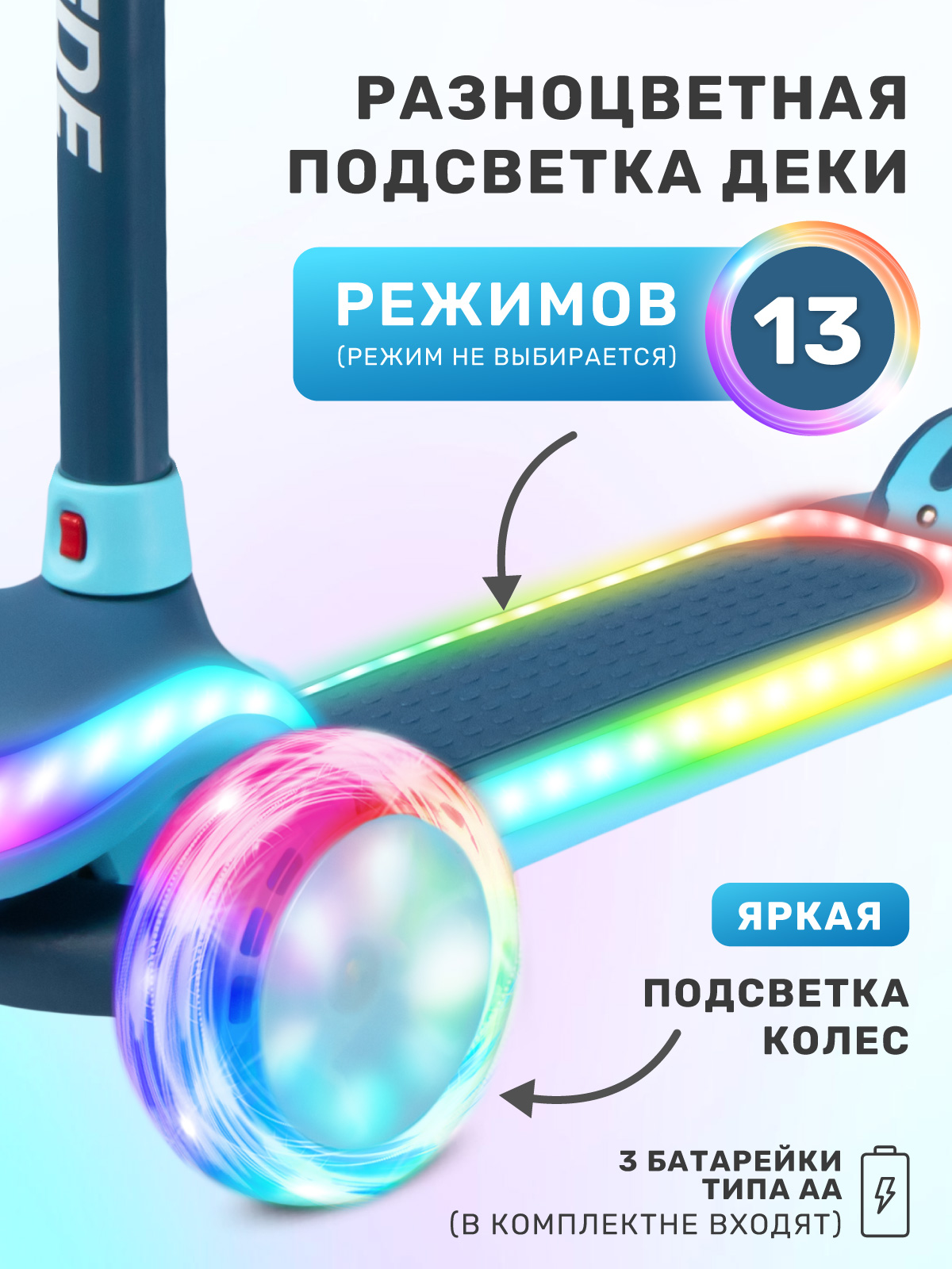 Самокат CITYRIDE трехколесный - фото 2