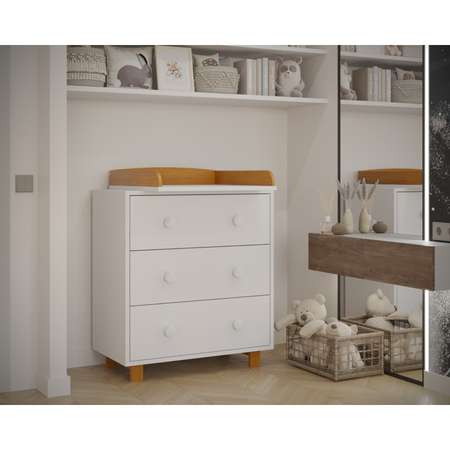 Комод пеленальный детский Sima-Land PAPI Lux 800/3 81х45х90 см 3 ящика