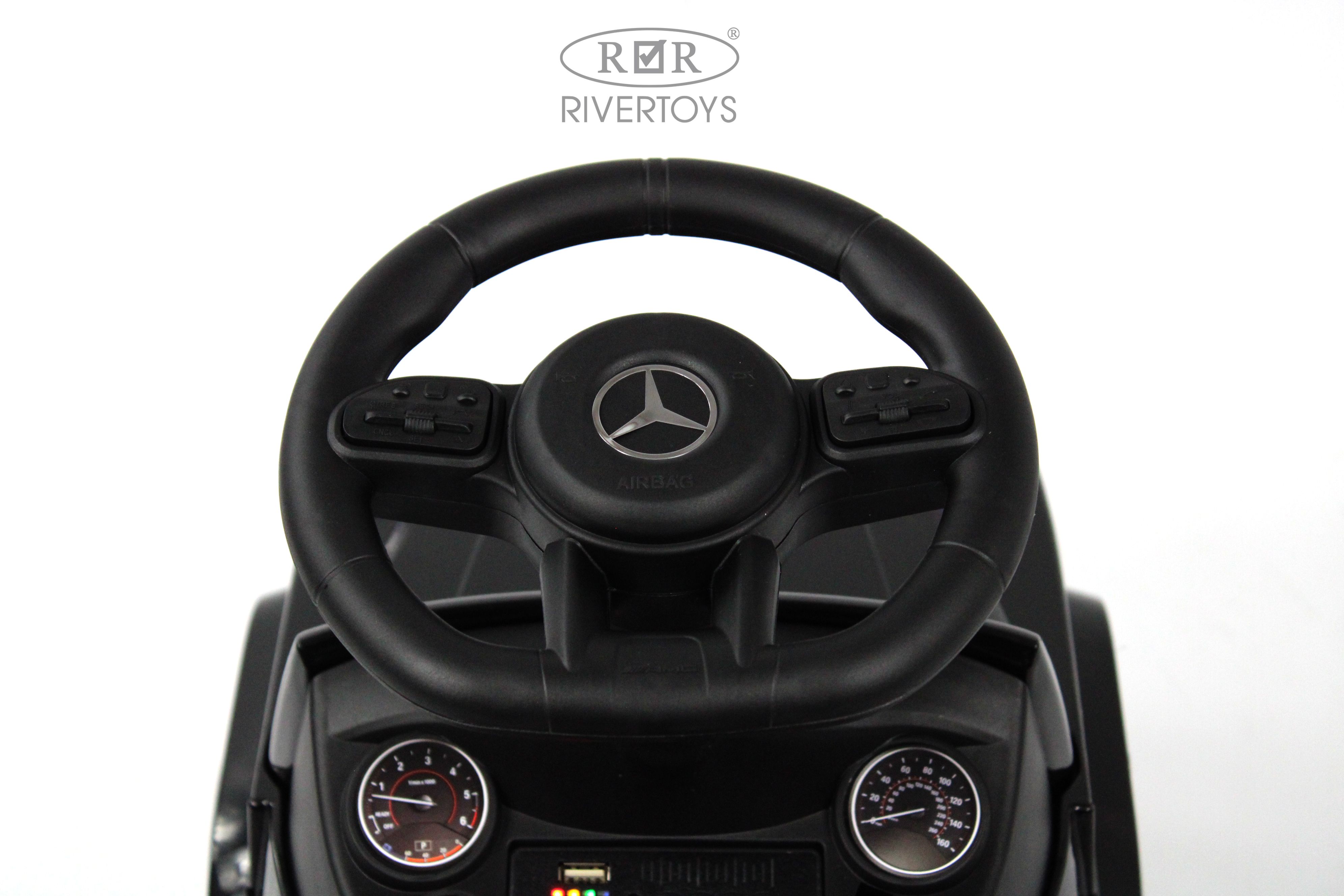 Каталка RIVERTOYS Mercedes-BenzG63 Black Diamond черный - фото 15
