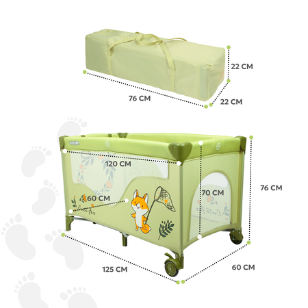 Манеж Babyton Play box Green