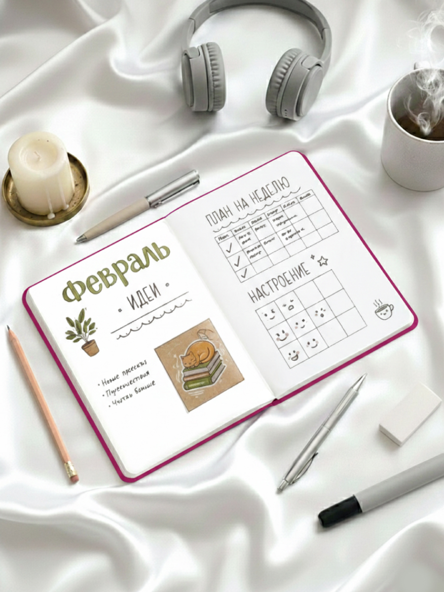 Скетчбук Проф-Пресс блокнот На стиле. Кошка. А5 64 лист. 1 шт. - фото 3