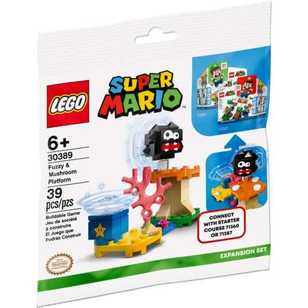 Конструктор LEGO Super Mario Лохматик и гриб-платформа блочный