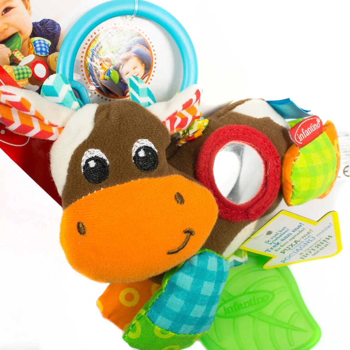 Игрушка INFANTINO подвеска Коровка - фото 3