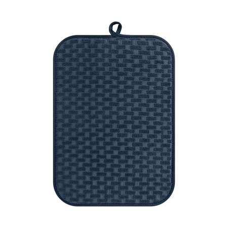 Коврик для сушки посуды LUCKY Шашечки 32x45 см синий T000327