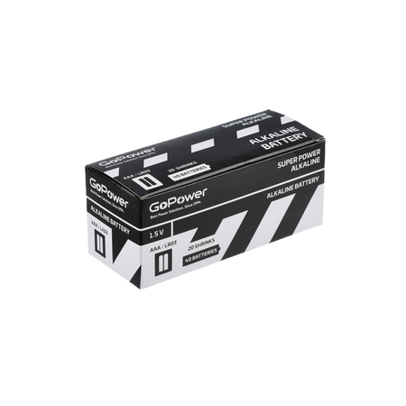 Батарейка GoPower LR03 AAA Shrink 2 Alkaline 1.5V