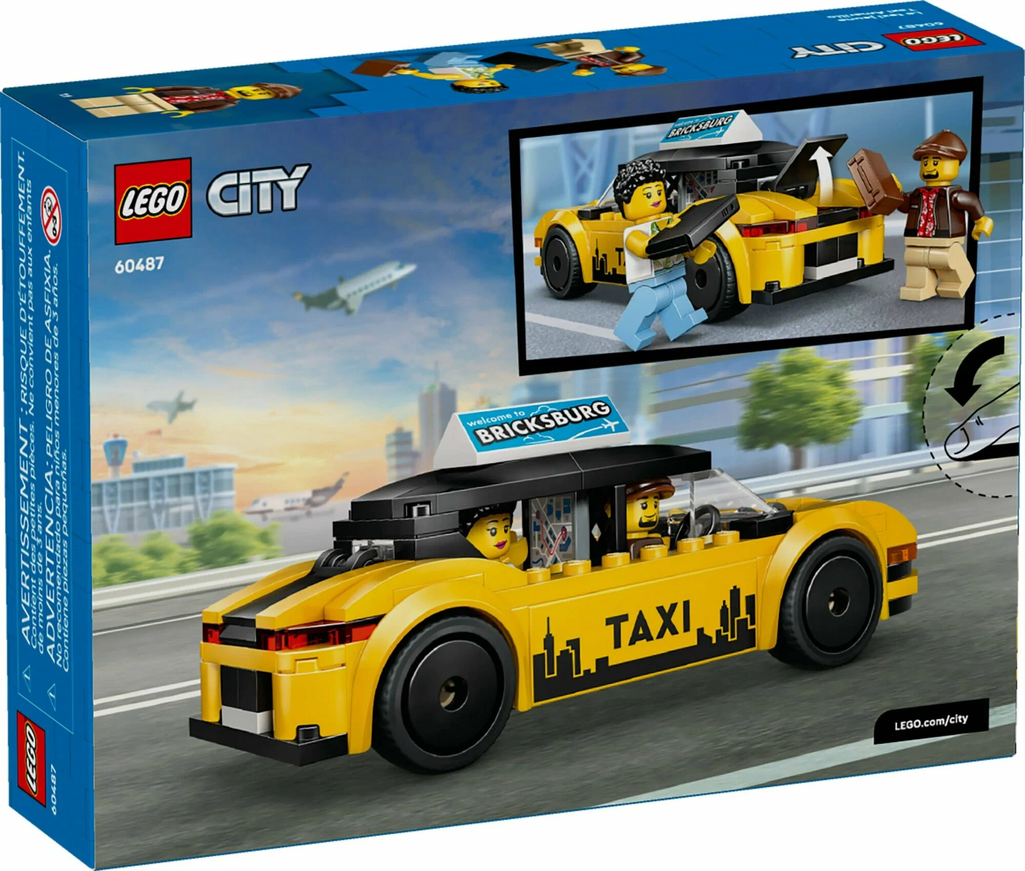 Конструктор LEGO City Желтое такси 60487 122 дет. - фото 8