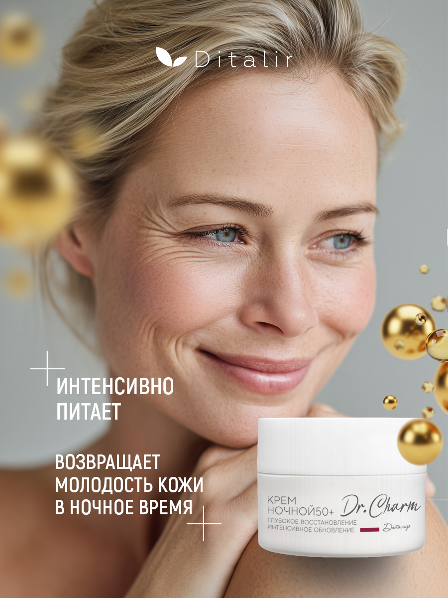 Крем Диталир Для лица ночной 50+ 48 мл - фото 2
