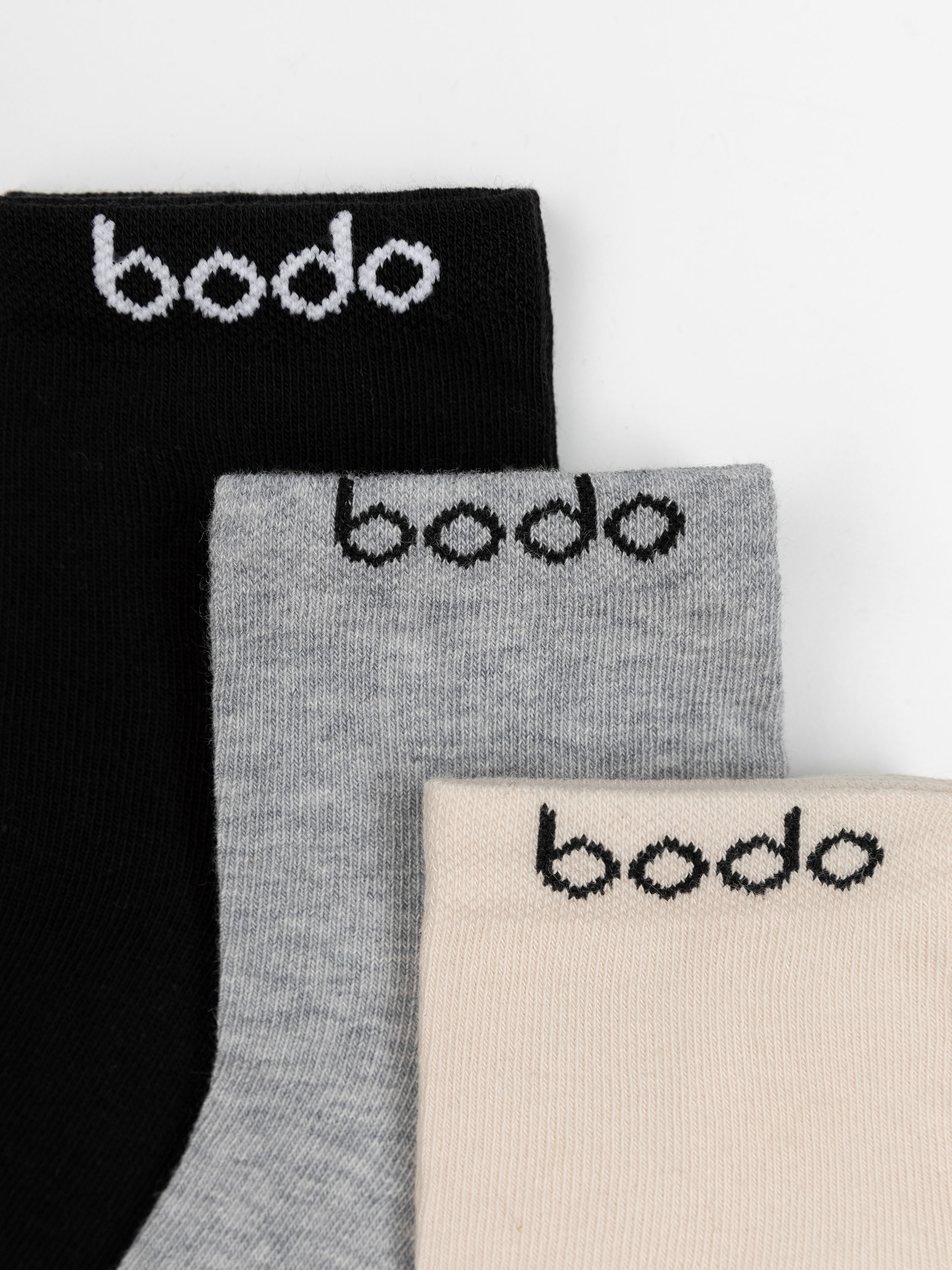 Носки 3 пары Bodo 26-8MUM_бежевый/серый/черный - фото 3
