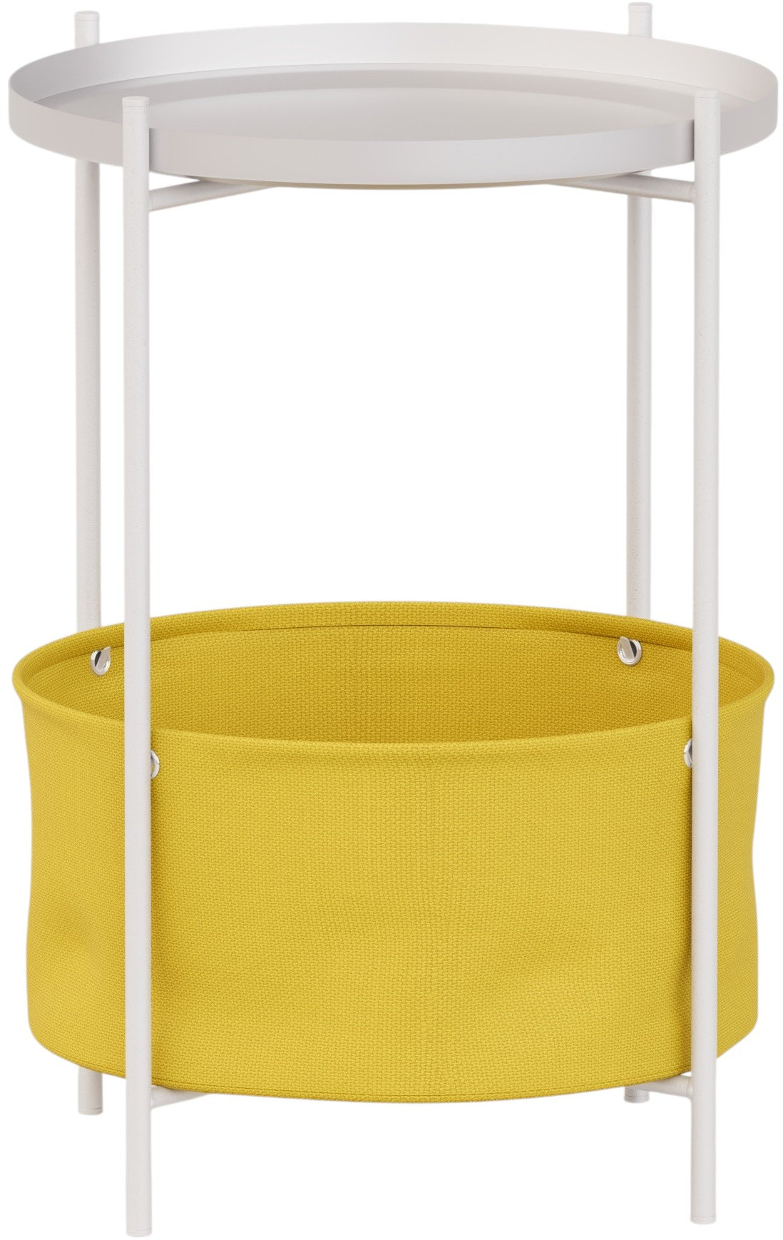 Стол журнальный LAVARIS Элдэй CUBA SUNNY Желтый/белый муар - фото 7